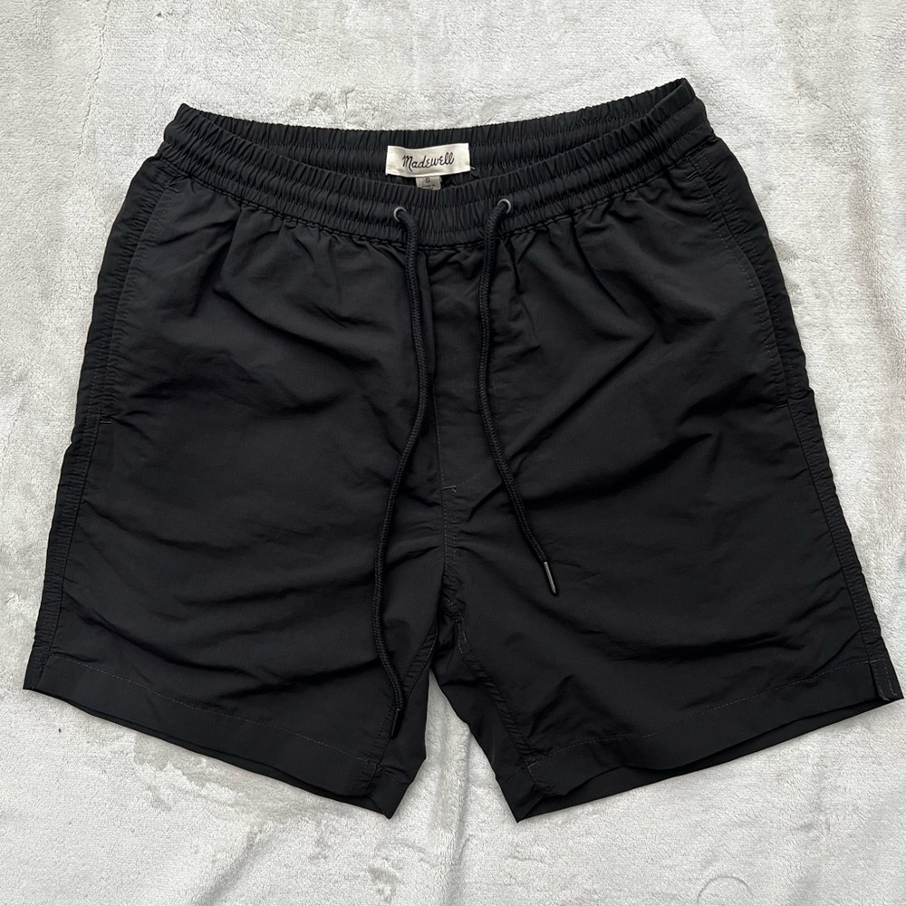 Madewell Black Swim Shorts with Pockets